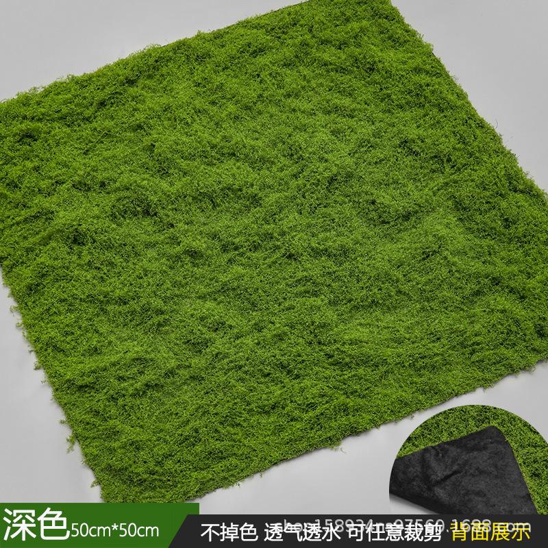 Artificial Green Moss Turf Grass Plastic Moss Carpet Eco-friendly UV Varnished Realistic Plants Moss Wall Garden Landscape Floor