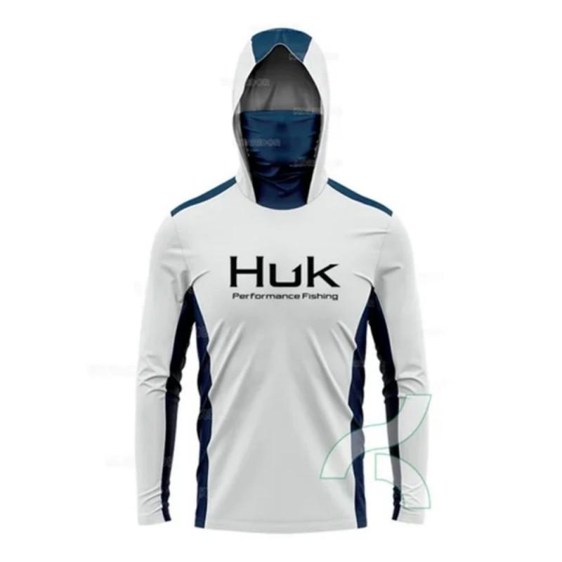 Neue HUK Outdoor-Sport Kapuzenmaske Angelanzug Leichter Sonnenschutz Langarm Luya