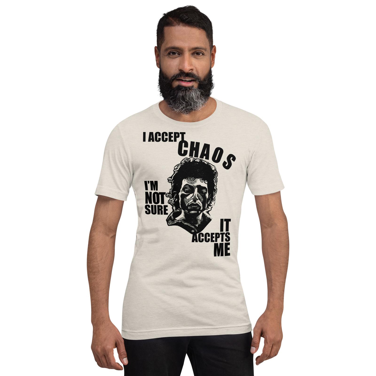Bob Dylan I accept Chaos T-shirt unisex XXXL