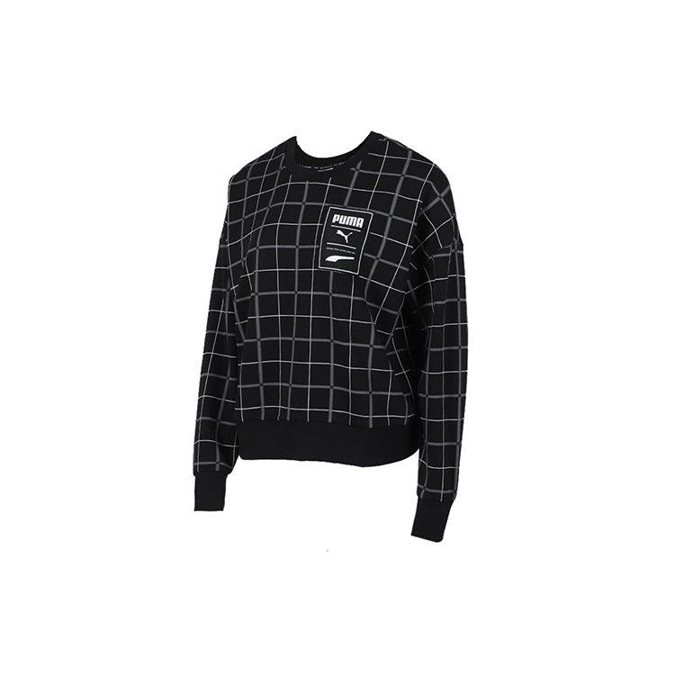 Puma Sweatshirts Women's Black Crew Neck Moderate Regular 597892-51