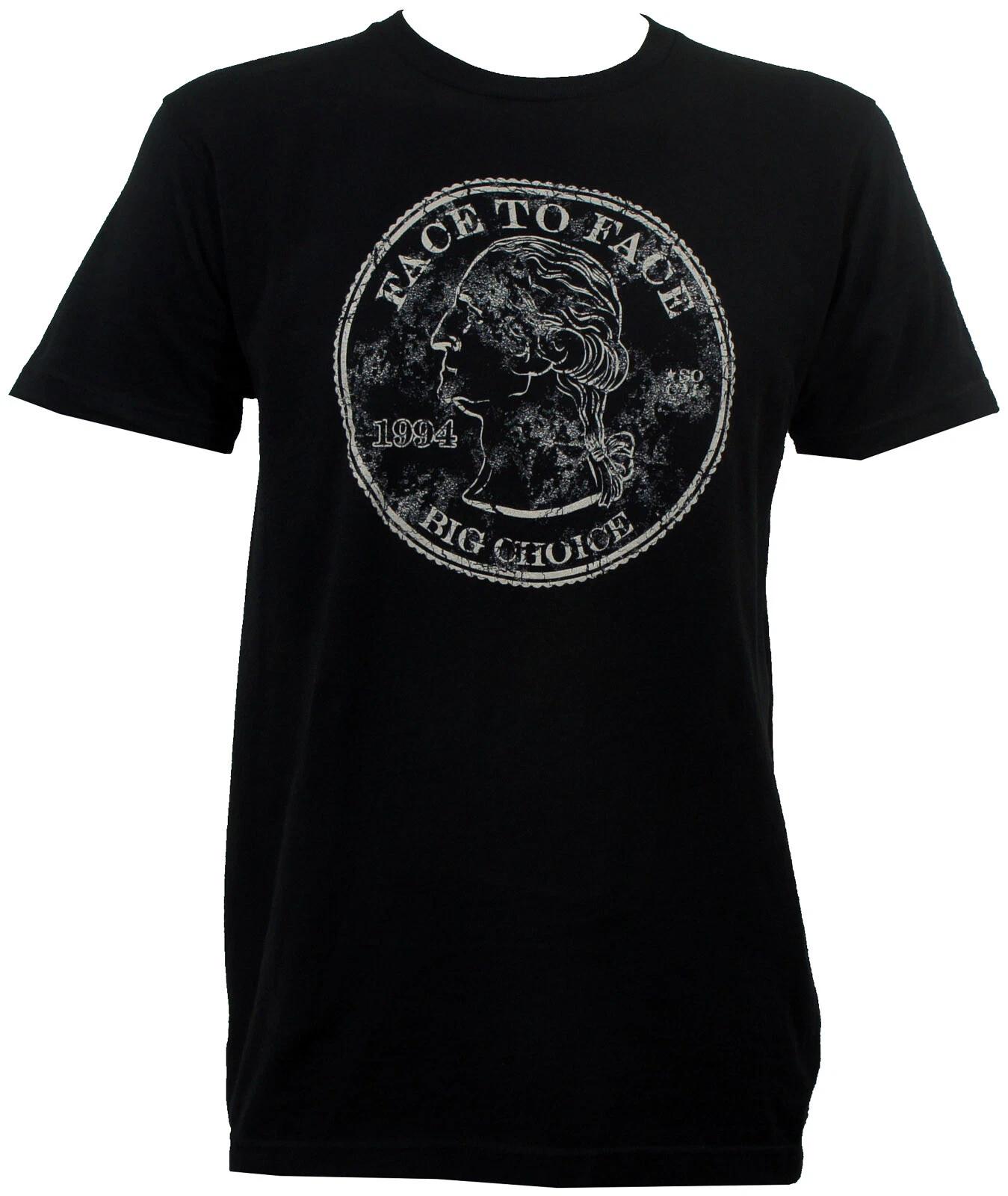 Authentic FACE TO FACE Band Big Choice Coin Logo T-Shirt S NEW 4XL