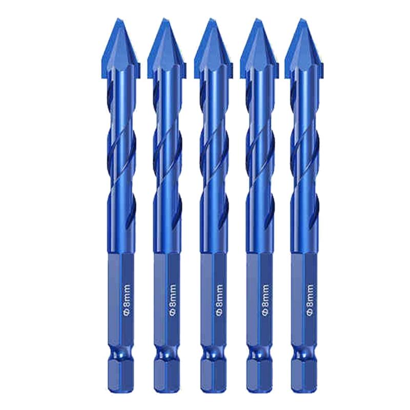 High Hardness Eccentric Drill Precisions Drilling 6/8/10/12mm Glass Tile Ceramic Punching Rock Triangles Drill Bit