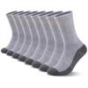5 Pairs Of Men'S Tall Crew Work Socks Moisture Wicking Sports Socks
