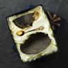 Bone china coffee cup and saucer gift set ceramic retro premium water cup high value exquisite cup gift box
