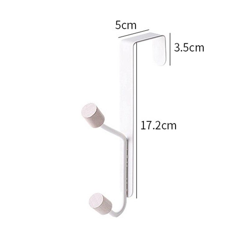 Creative Personality Letterless Carbon Steel Door Back Coat Hanger Household Coat Bag Hanging Bathroom Door Back Coat Hanger