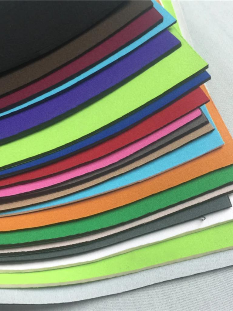 2mm Thicken Diving Foam Bonded Fabric SBR Rubber Double Side Stretch Material For Diving Shock Protection Wetsuits 50x130cm