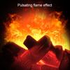 Simulation Kamin Batterie Betrieben Exquisite Verarbeitung Charmante LED Flamme Kamin Tisch Lampe für Zu Hause