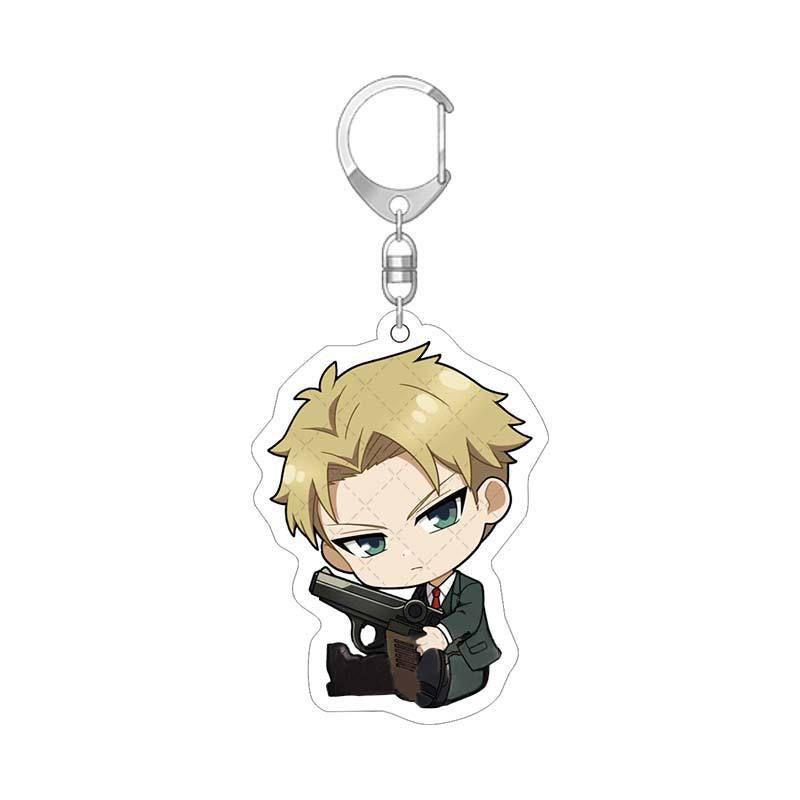 Spy×family Chain Key Acrylic Cartoon Loyor Anya Yor Figure Keychains Gifts