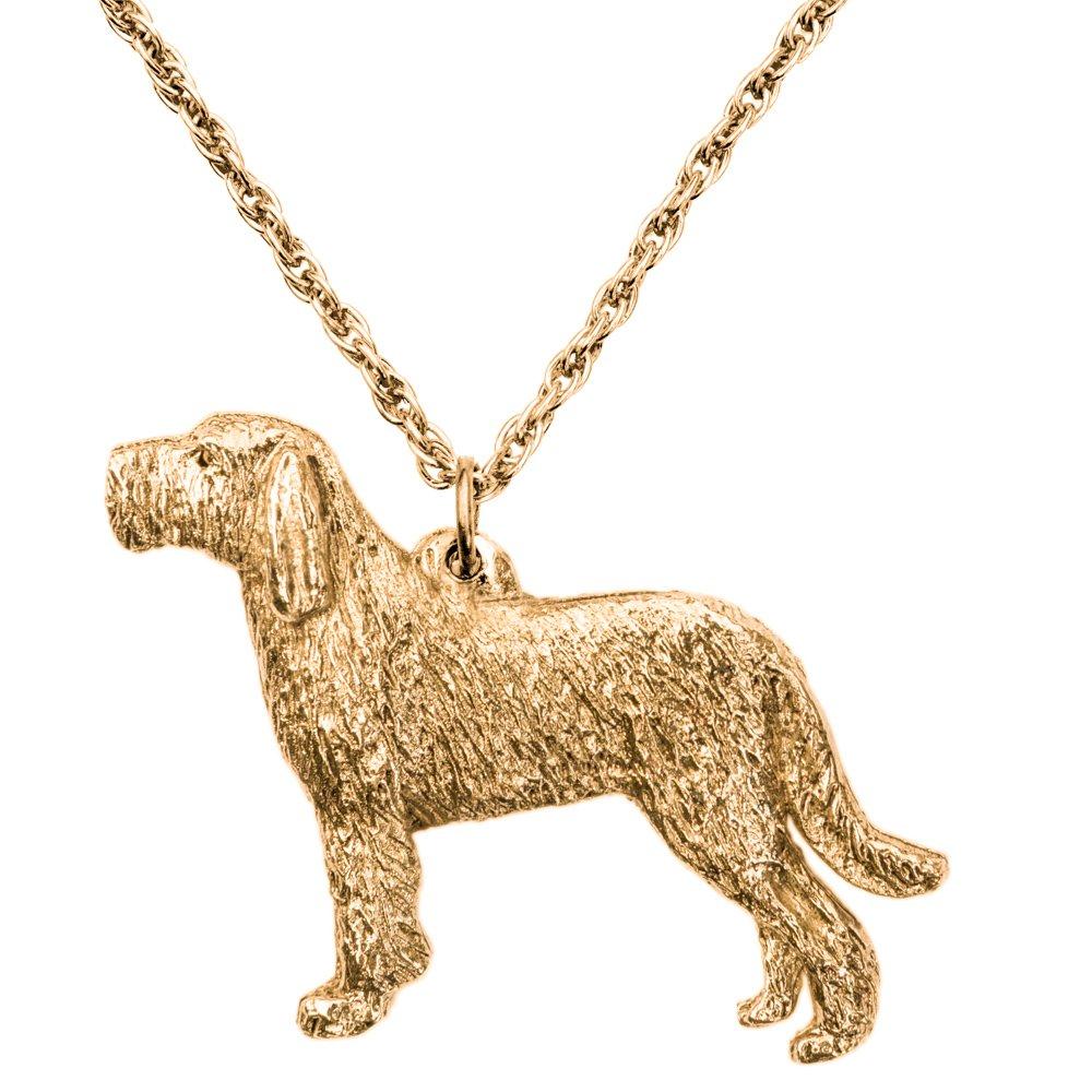 Spinone Italiano (Undocked Tail) British-made Art Dog Pendant Necklace Collection