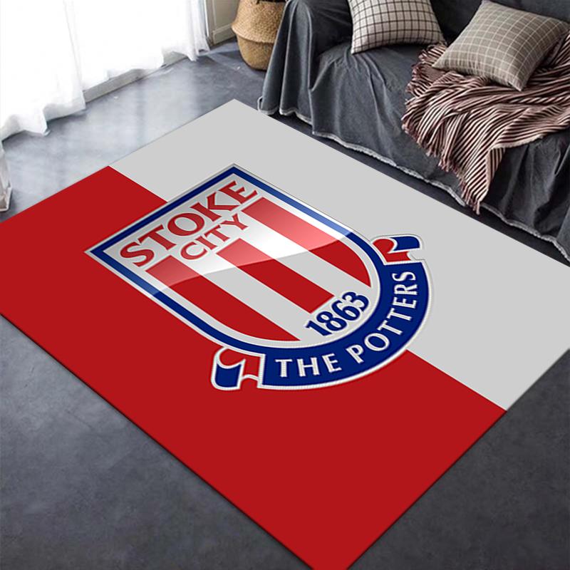 2025 New Stoke City FC Carpet Rug for Living Room Bedroom Home Sofa Decoration,Kids play Non-slip Floor Mat182
