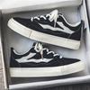 Canvas men's shoes autumn breathable niche design versatile casual board shoes men's inner height increase black sports trendy shoes