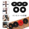 BRIIKPP Silicone Guitar Strap Preventer for and Other Set of 8 Locks, Anti-Drop Guitar, Bass, Instruments, (Black)