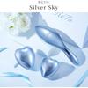 ReFa HEART BRUSH Silver Sky Hair Styling Brush with Ergonomic Design and Lightweight Construction