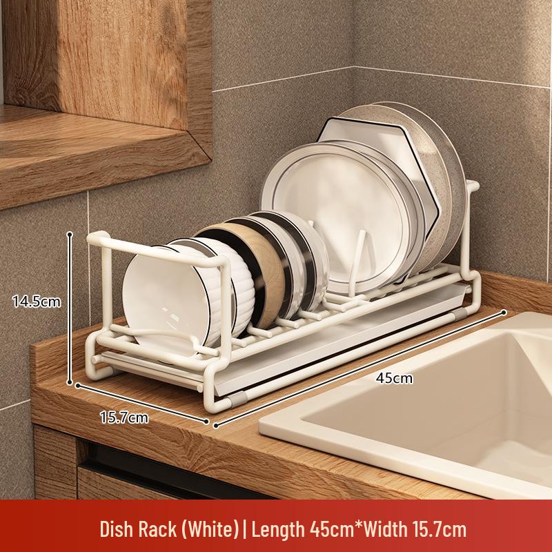 Kitchen Dish Drying Rack with Chopstick and Cutlery Storage