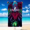 Quick Dry Beach Towel Csgo Pattern, Lightweight Absorbent Towel for Pool Beach Vacation Use
