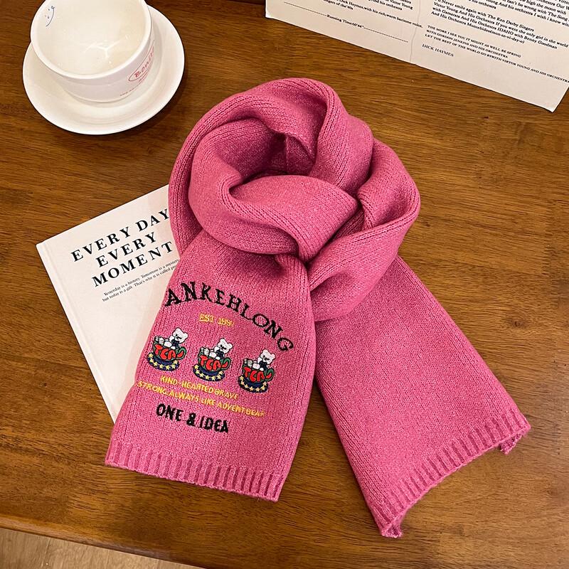 Women s Graphene Heated Embroidered Knitted Scarf