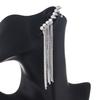 Rhinestone Long Tassel Claw Chain Earrings European and American New Ear Studs Factory In Stock E793