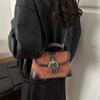 Vintage Suede Handbag For Women With Zipper Closure For Daily Use