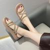 Sandals Women's Summer Flat Heel Soft Bottom Temperament Roman Shoes Beach Shoes