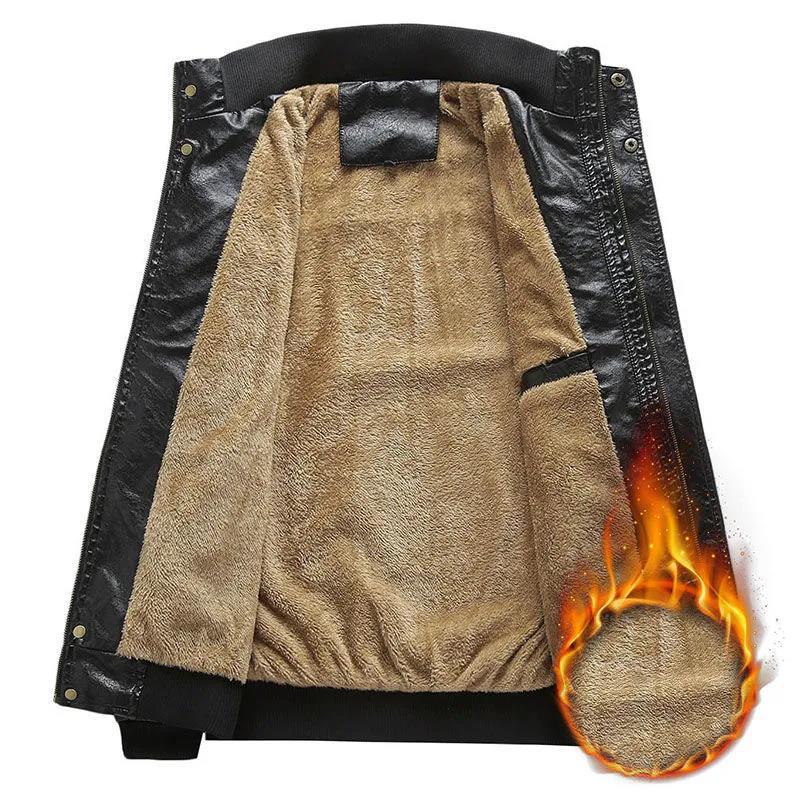 Jachetă de iarnă pentru bărbați, groasă, călduroasă, palton de cașmir, jachetă casual slim, outdoor, utilitară