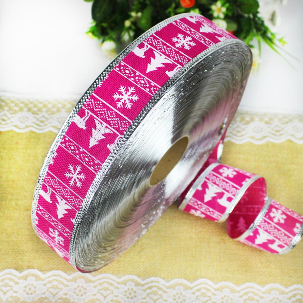 10 Meter Christmas Tree Decorative Ribbon Faux Burlap Festive Holiday Trim In Vibrant Colors