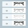 PC Online Celebrity Transparent Glasses Box Myopia Men Women Flat Light Round Face Radiation Proof Slim Blue Eye F