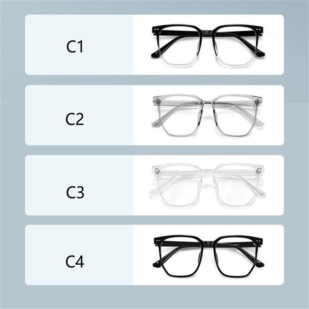 PC Online Celebrity Transparent Glasses Box Myopia Men Women Flat Light Round Face Radiation Proof Slim Blue Eye F