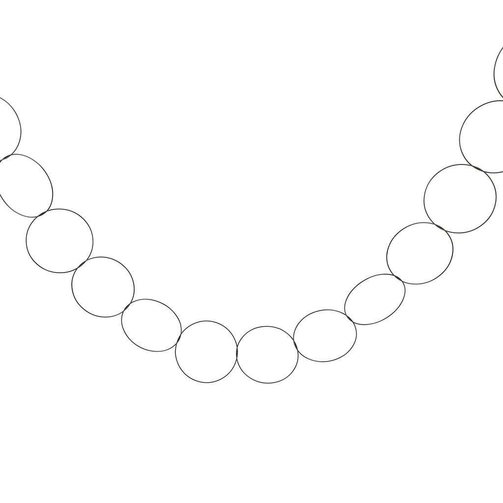 Chain Plant Support Black Stainless Steel Round Wall Chain Plant Vine Support for Climbing Plant Pot