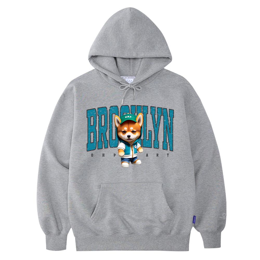 One Hundred Percent Ohp X Harmonia Brooklyn Shiba Inu Basic Heavy Hoodie