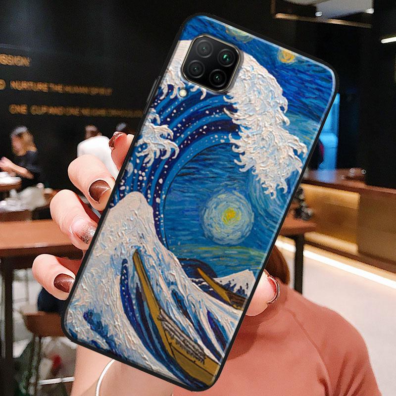 The Great Wave Off Kanagawa For Huawei Honor X8a X7a X9a X8 50 70 90 Lite Magic5 Pro P20 P30 P40 P50 P60 Nova 9 5T Case