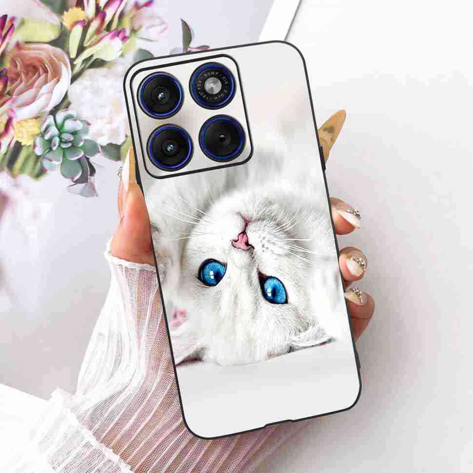 Lovely Cat For Motorola Edge 70 Case Cover Soft Silicone Phone Case For Motorola Edge70 Edge 70 5G Back Cover Bumper