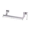 2 PCS Silver Towel Rack Punch Free Hanging Towel Holder  Home Kitchen Bathroom
