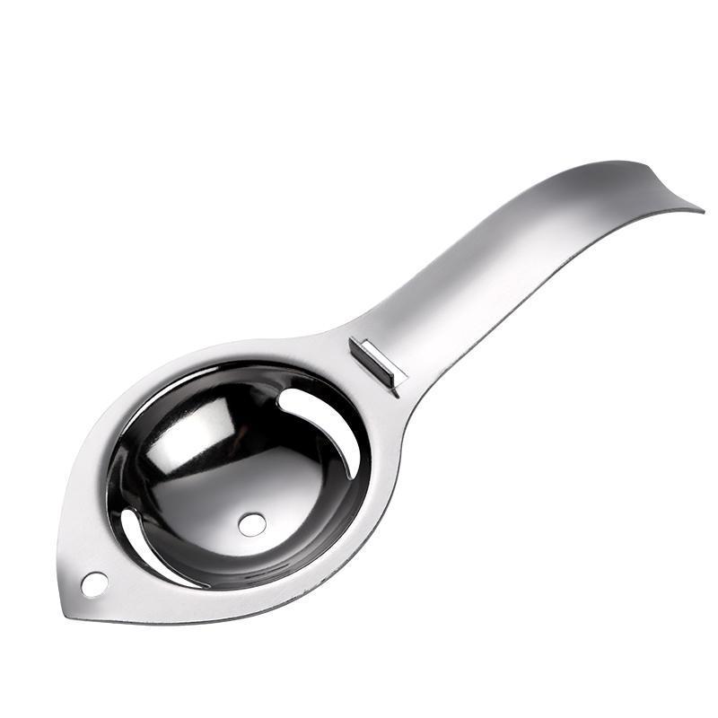 

1шт Яичный сепаратор из нержавеющей стали Яичный желток Белок Фильтр Ручка Разделитель яиц Выпечка Приготовление яиц Инструменты Кухонные гаджеты