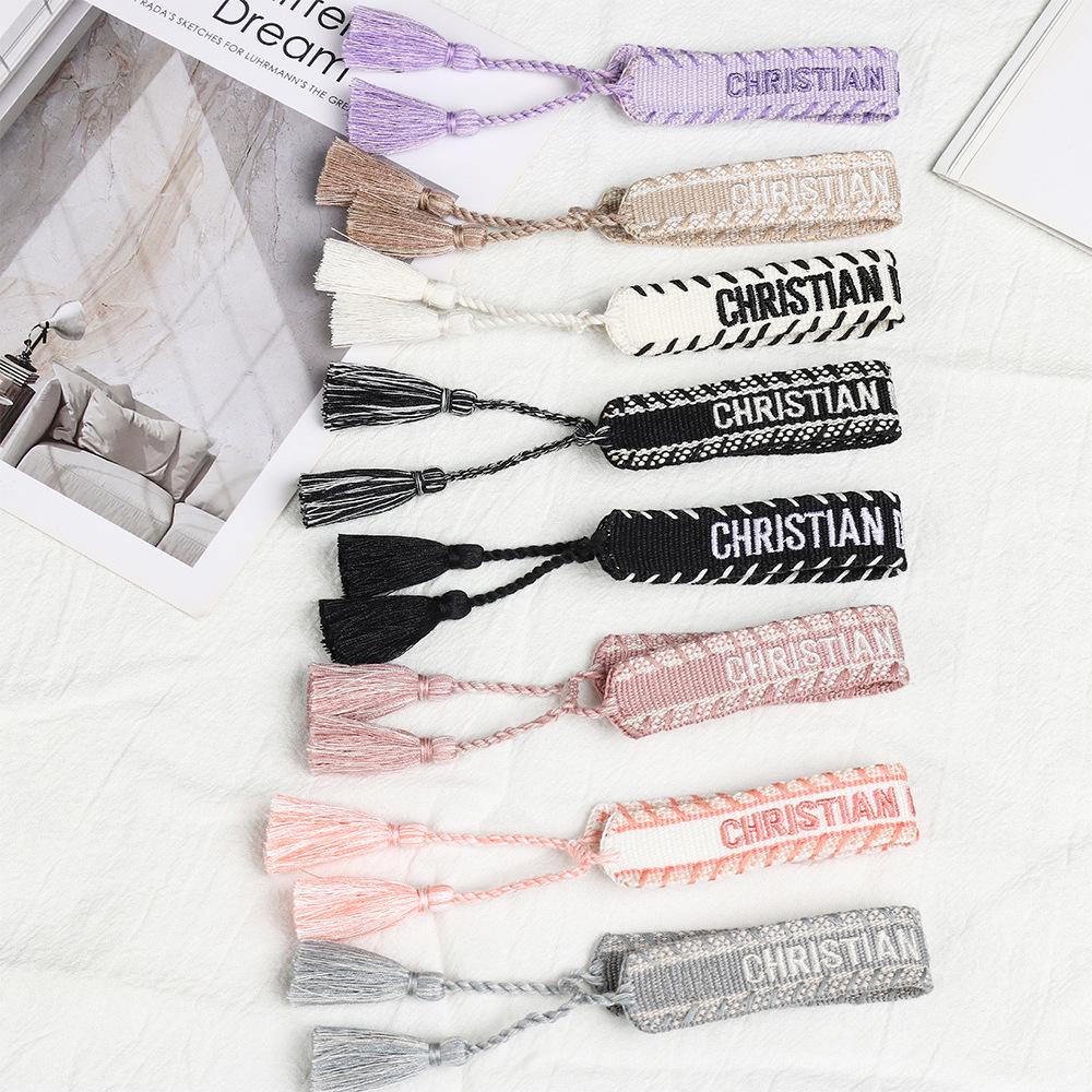 European-Style Adjustable Friendship Bracelet for Women – Handmade Woven Tassel Wristband