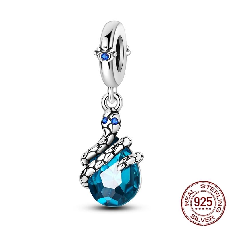 Mula Koppar Blå Resa Flygplan Berlocker Hänge Pärlor Passar Originalpan Armband Smycken För Kvinnor Diy Gåva