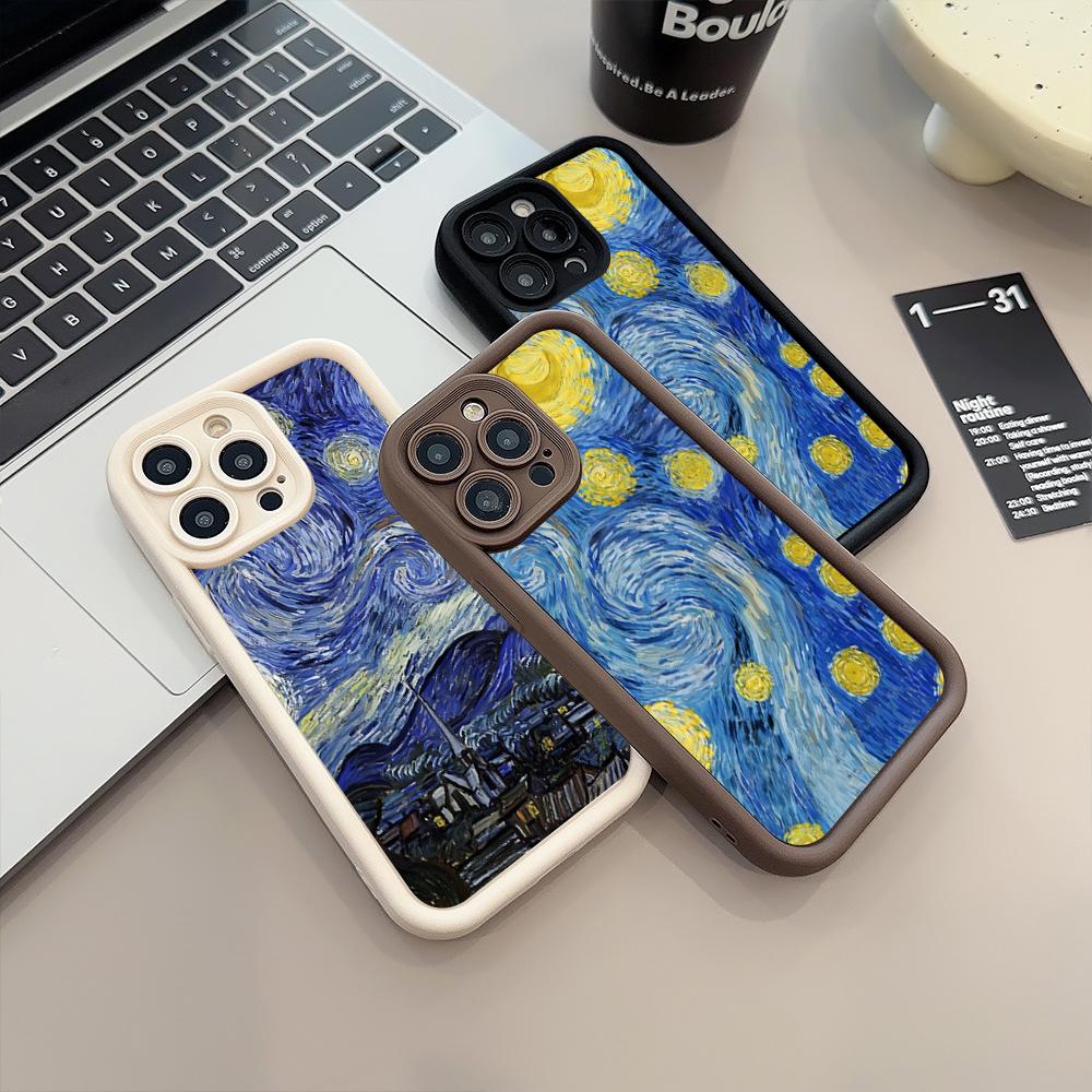 Vincent Van Gogh's The Starry Night Print Case For Samsung Galaxy A56 A55 5G A54 A53 A35 A33 S25 S24 Ultra S23 FE S22 Plus Cover