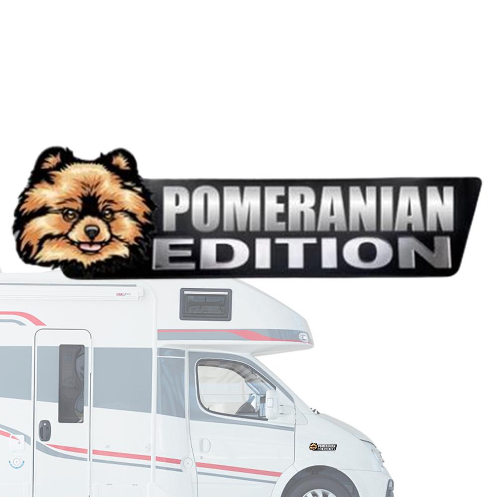 Dog Cart  Emblem Car 3D Dog Edition Acrylic Car Badges Stickers Automotive Badge Decals And Stickers Exterior Decoration