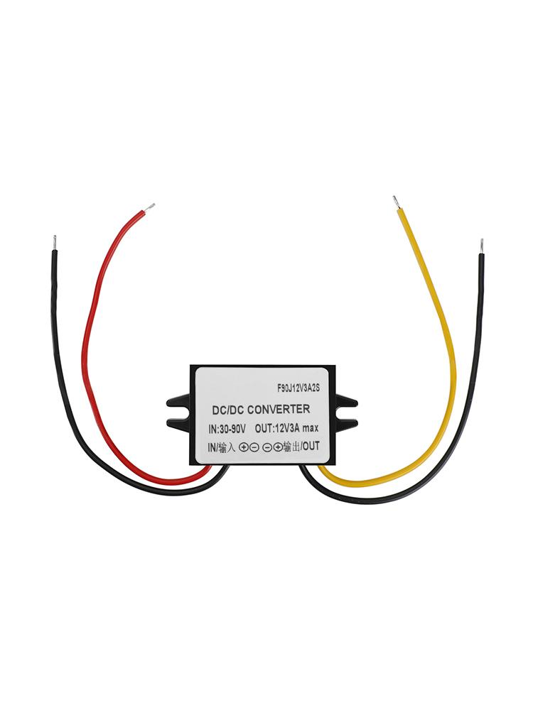 Waterproof Buck Step Down Converter DC30-90V to DC12V 3A Car Power Module