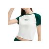 FILA Comfortable Casual Round Neck Short Sleeve Raglan T-Shirt Women Tops Cloud-Mushroom-White F51W429101F-WT