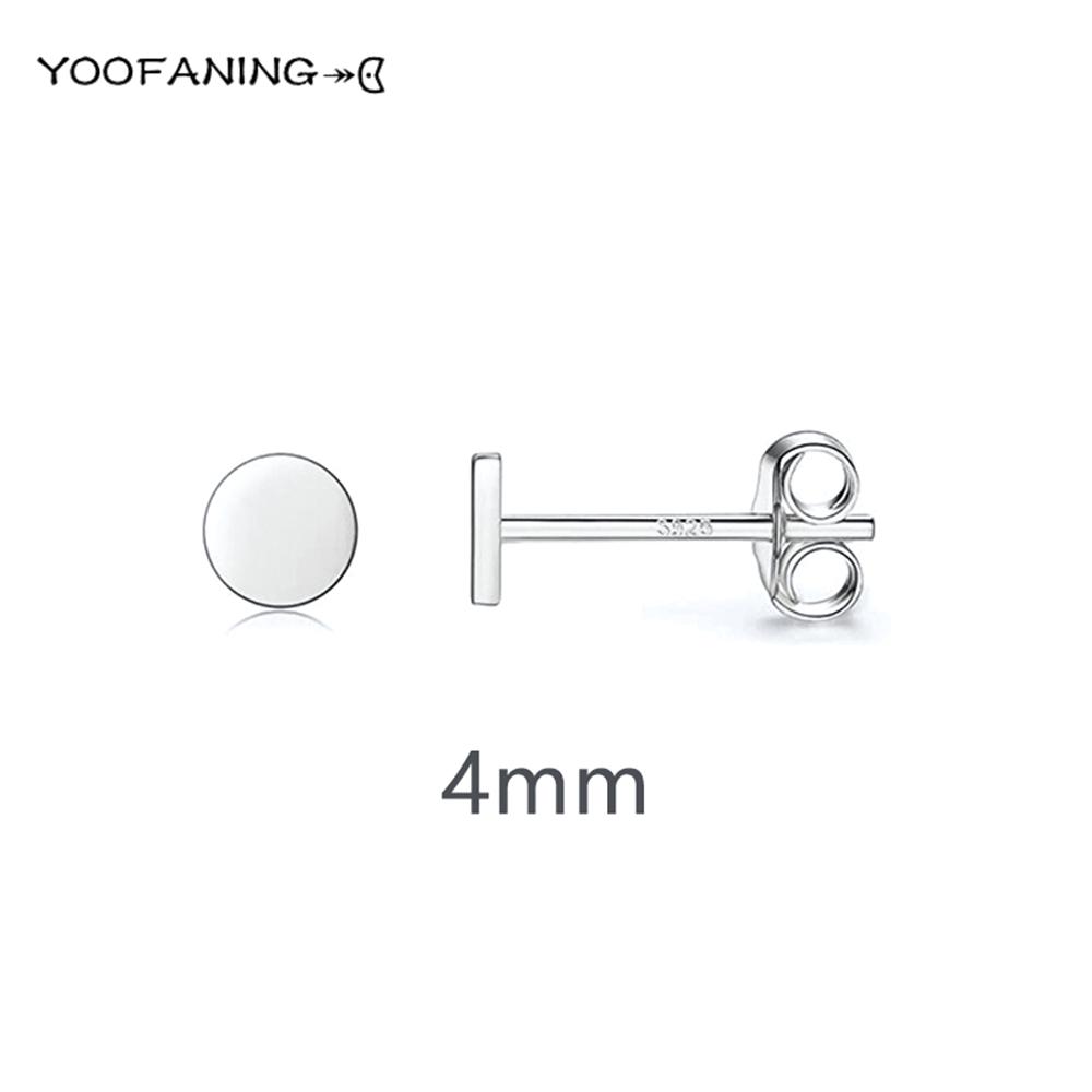 

925 Silver Ear Needle Small Simple Gold Silver Earrings Multiple Sizes Circular Design Earring for Women Jewelry Patty