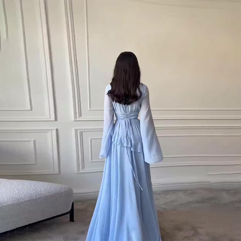 2025 Spring Elegant Long Sleeve Slim Fit Dress for Women