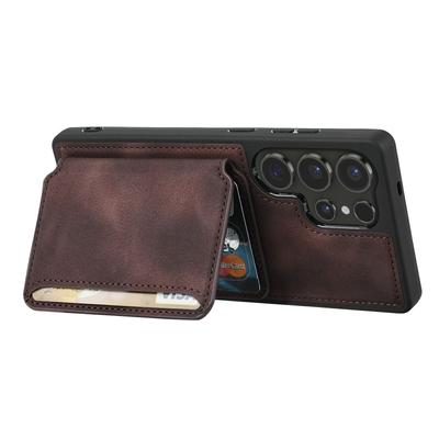 For Samsung Galaxy S25 Ultra Case Wallet Card Slot TPU+PU Leather Back Phone Cover