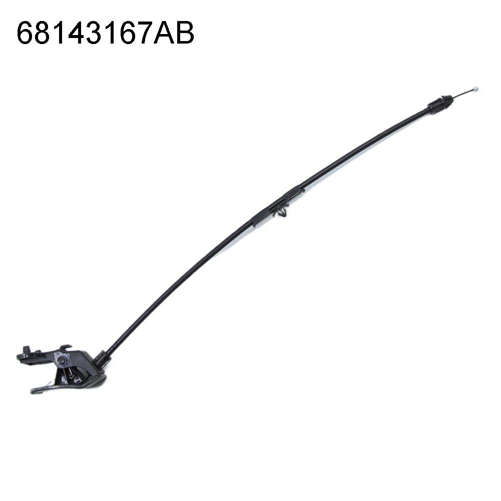 1PCS 68143167AB 53194075  For Jeep For Cherokee 2014-18 Outside Left Hand Drive Hood Mounted Release Handle Quick Installation