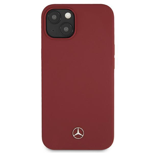 Etui do iPhone 13 Mercedes Silicone Line czerwony hardcase