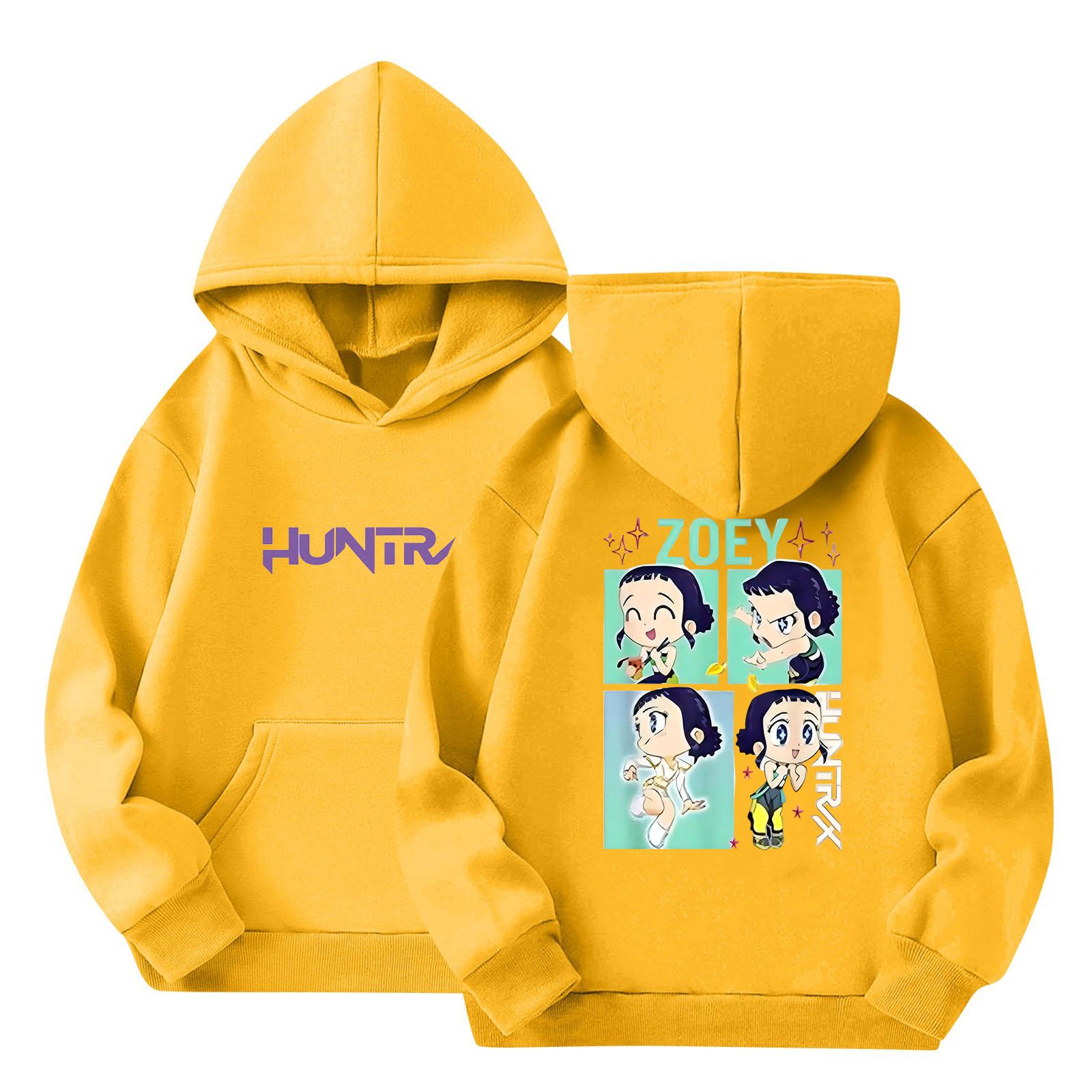 

Детская толстовка с капюшоном для мальчиков и девочек, модная толстовка с длинными рукавами и принтом 160 жёлтый