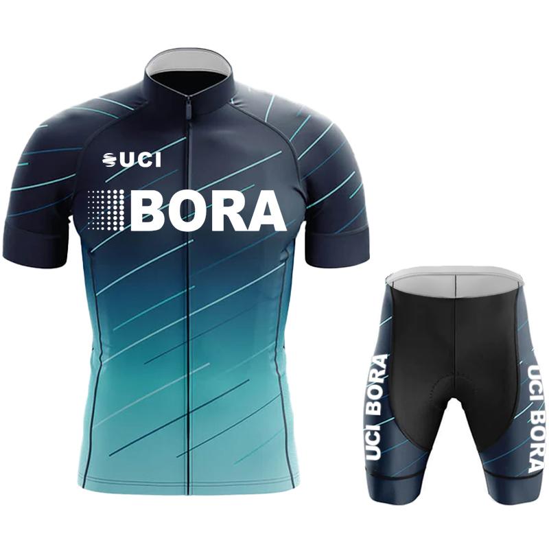 Team Jersey Men's Cycling Pants with Gel UCI BORA Outfit Set Jerseys Man Blouse Summer Clothes 2026 Mountain Bike Clothing Mtb