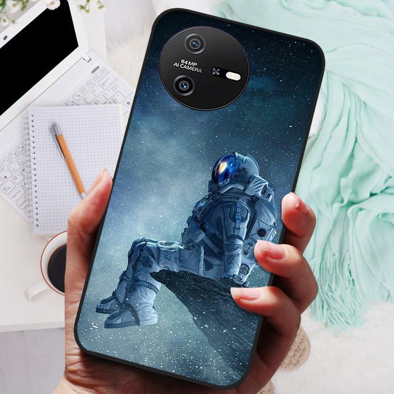 For Oscal Tiger 12 Case Tiger12 Black Cover Lion Wolf Silicone Soft Back Cases For Oscal Tiger 12 Phone Case Protective Shell