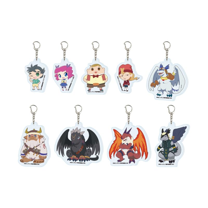 Legends: The Legend of the Dragon King 02 [Mini Character Illustration] Acrylic Keychain Box of 9