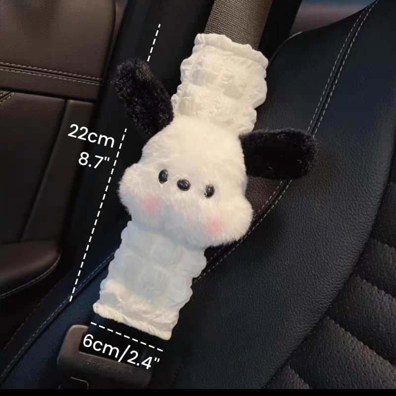 2 PCS Seat Belt Cover Pad, Cute Animal Cartoon Seatbelt Covers for Kids and Adults, Soft Spring Summer Seat Belt Cover, Seatbelt Cushion, Car Seat
