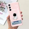 Soft Silicone Cases For Samsung Galaxy A54 5G A53 5G Case Samsung A23 4G 5G A12 A125F Bumper Shell Black Cat Stylish Coques Etui